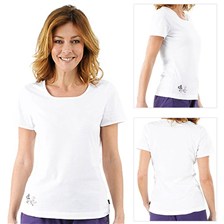 TEE-SHIRT MANCHES COURTES QUECHUA TECHTIL 100 FEMME BLANC
