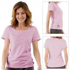 TEE-SHIRT MANCHES COURTES QUECHUA TECHTIL 100 FEMME ROSE