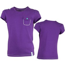 TEE SHIRT MANCHES COURTES QUECHUA TECHTIL FILLE JUNIOR VIOLET