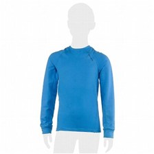 TEE SHIRT QUECHUA TECHWINTER COL ROND JUNIOR BLEU
