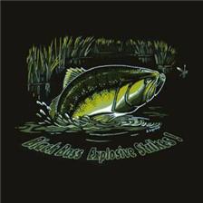 TEE SHIRT TECHNIPECHE AMERICAN STYLE BLACK BASS
