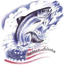 TEE SHIRT TECHNIPECHE AMERICAN STYLE KING SALMON