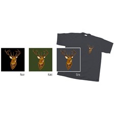 TEE SHIRT TECHNIPECHE SERIGRAPHIE CERF