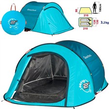 TENTE INSTANTANEE QUECHUA 2 SECONDS EASY II BLEU - 2 PLACES