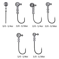 TETE PLOMBEE JIGHEAD GAMAKATSU JIG ROUND 26 BLACK - PACK DE 5