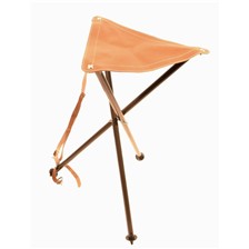 TREPIED METAL ASSISE CUIR HT.65CM