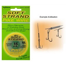 TRESSE A BAS DE LIGNE ACIER DRENNAN SOFT STRAND PIKE WIRE