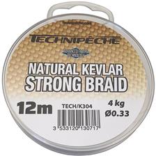 TRESSE A BAS DE LIGNE CARNASSIER TECHNIPECHE KEVLAR NATUREL