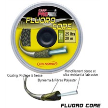 TRESSE AVEC AME EN MONOFILAMENT FUN FISHING FLUORO CORE