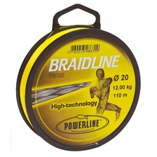 TRESSE POWERLINE BRAIDLINE JAUNE