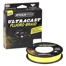 TRESSE SPIDERWIRE ULTRACAST FLUORO BRAID HI-VIS YELLOW 110M