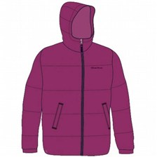VESTE OUATE QUECHUA FORCLAZ 600 BABY MAUVE