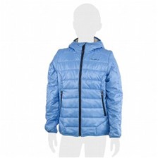 VESTE OUATE QUECHUA FORCLAZ 600 JUNIOR BLEU