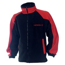 VESTE POLAIRE RAMEAU NOIR/ROUGE