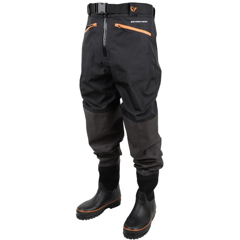 WADERS TRASPIRANTI SAVAGE GEAR BREATHABLE WAIST WADER BOOT FOOT CLEATED