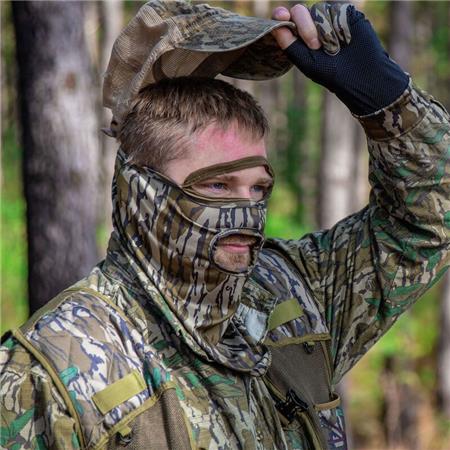 1/2-MASKE PRIMOS HUNTING CALLS VISAGE STRETCH AVEC TROU DE BOUCHE