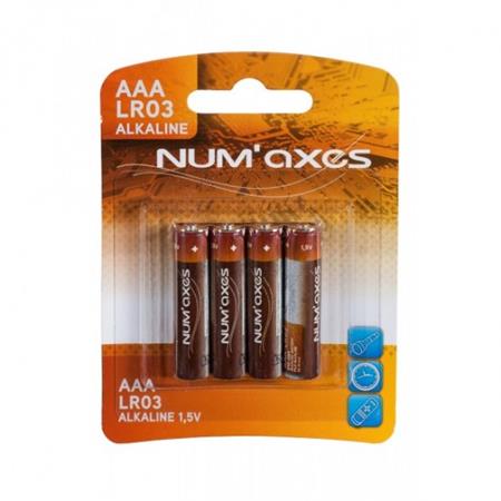 12 BLISTER PACK 4 BATTERIES AAA LR03 NUMAXES