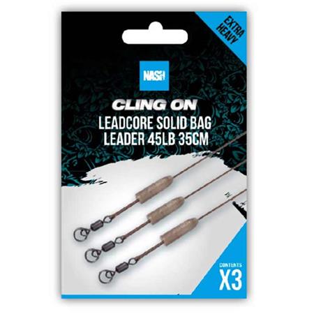 Abaixo De Linha Nash Cling On Leadcore Solid Bag Leader