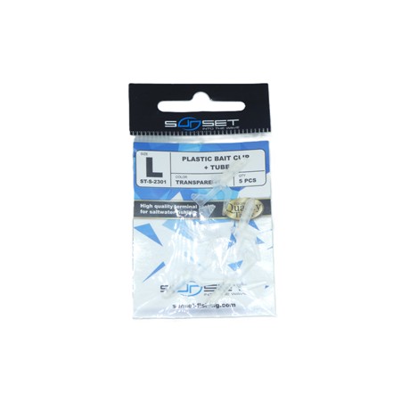 Accroche Appât Sunset Plastic Bait Clip + Tube St-S-2301 - Stsal1948l