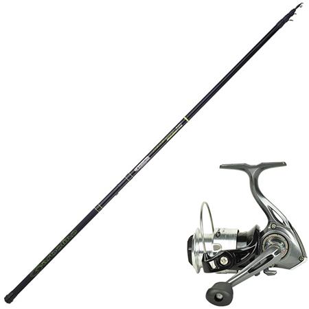 Adjustable Set + Reel Strike Trout 081Fd Garbolino Serenity Rc + Moulinet Strike Trout 081Fd