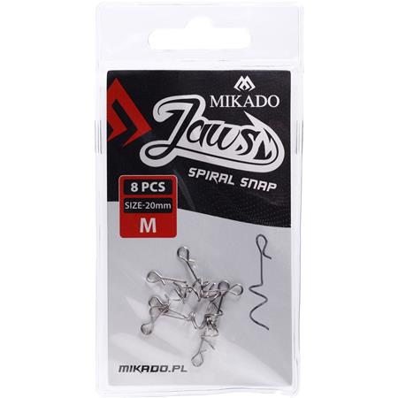 AGGANCIO ESCA MIKADO WITH A CLIP FOR HOOK OFFSET JAWS SPIRAL SNAP