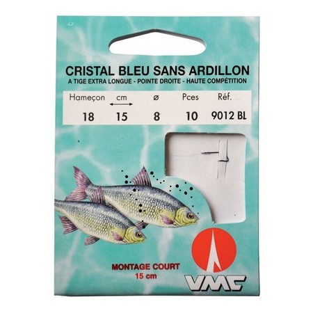 Αγκίστρι Δεμένο Για Coup Vmc Cristal Μπλε Χωρίσ Προεξοχή - 15Εκ - Paketo 10