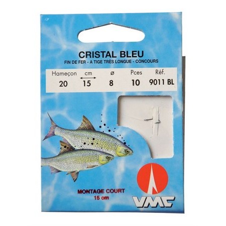 Αγκίστρι Προδεμένο Για Coup Vmc Cristal Μπλε - 15Εκ - Paketo 10