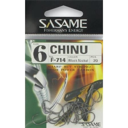 Αγκίστρι Sasame Chinu Black Nickel Hook
