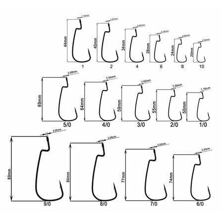 ΑΓΚΊΣΤΡΙ ΤΈΞΑΣ CRAZY FISH OFFSET HOOK DN OFFSET JOINT HOOK