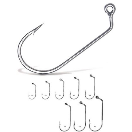 Αγκίστρι Vmc Στρογγυλό Jig 60° 7161Ti - Γυαλιστερό Κασσίτερο