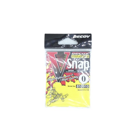 Agrafe Decoy V Snap - N°0 - 30 Lbs - Par 13