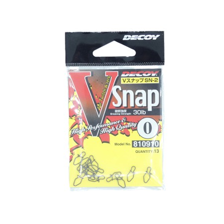 Agrafe Decoy V Snap - N°0 - 30 Lbs - Par 13