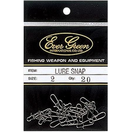 Agrafe Ever Green Lure Snap - Paquete De 20