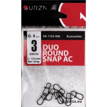 AGRAFE GURZA DUO ROUND SNAP AC