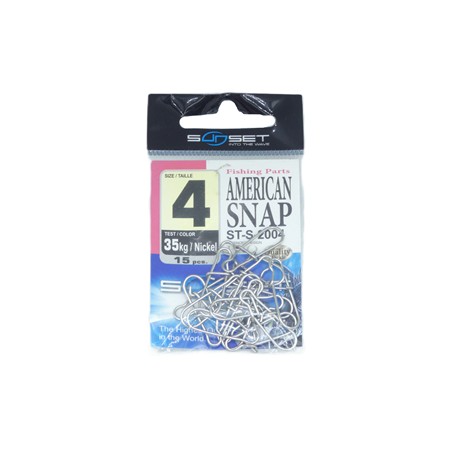 Agrafe Mer Sunset American Snap St-S-2004 - N°4 - Par 15