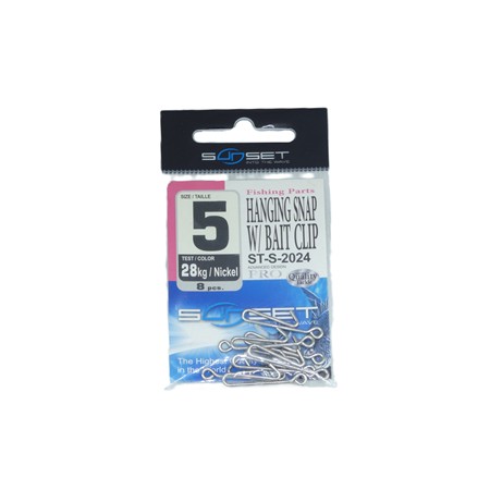 Agrafe Mer Sunset Hanging Snap W / Bait Clip St-S-2024 - N°5 - Par 8