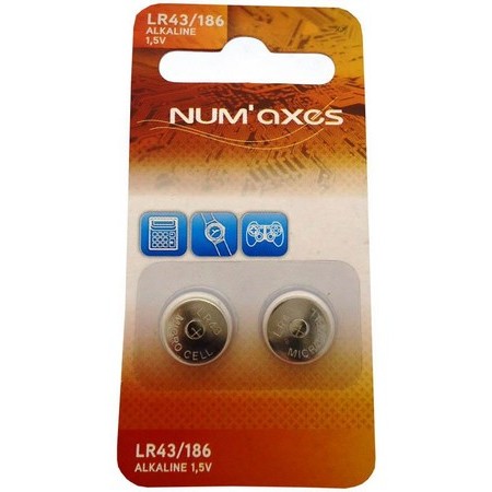 Alkalische Batterien Numaxes 1,5V Lr43