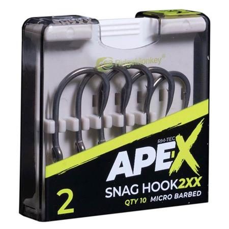 Amo Carpa Ridge Monkey Rm-Tec Ape-X Snag Hooks 2Xx