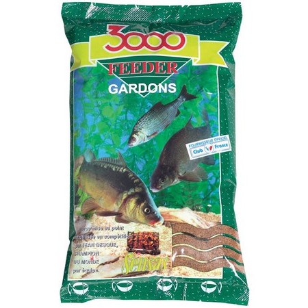 Sensas Amorce 3000 Gros Gardons Fine Mouture - 3 Kg Brun Foncé - Appât De Fond Idéal Pour La Pêche Au Gardon