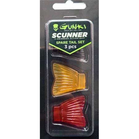Amostra Afundante Gunki Scunner 175S Twin-Spare Tail Set 600M - Pack De 3