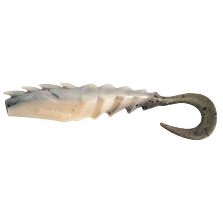 Amostra Flexível Berkley Gulp! Nemesis Prawn Curl Tail - 10Cm - Pack De 4