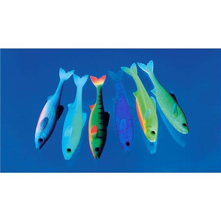 AMOSTRA FLEXÍVEL STUCKI FISHING REAL RIDER FISH TAIL - 7CM - PACK DE 6