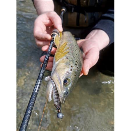 AMOSTRA FLEXÍVEL STUCKI FISHING REAL RIDER PADDLE TAIL - 7CM - PACK DE 6