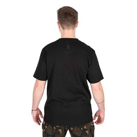 ΑΝΔΡΙΚΉ ΚΟΝΤΟΜΆΝΙΚΗ ΜΠΛΟΎΖΑ FOX BLACK/CAMO LOGO T-SHIRT - ΜΑΎΡΟ