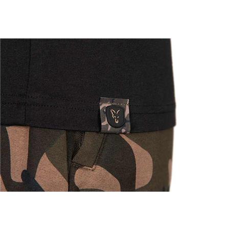 ΑΝΔΡΙΚΉ ΚΟΝΤΟΜΆΝΙΚΗ ΜΠΛΟΎΖΑ FOX BLACK/CAMO LOGO T-SHIRT - ΜΑΎΡΟ