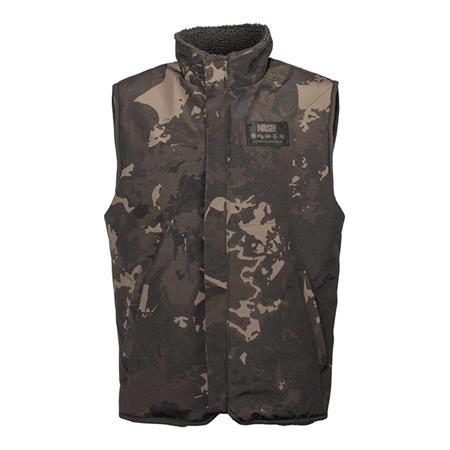Ανδρικό Αμάνικο Γιλέκο Φλισ Nash Zero Tolerance Sherpa Fleece Reversible Body Warmer - Καμουφλάζ