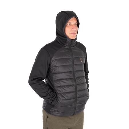 ΑΝΔΡΙΚΌ ΜΠΟΥΦΆΝ FOX COLLECTION HYBRID JACKET - ΜΑΎΡΟ