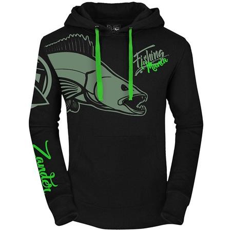 Ανδρικό Φούτερ Hot Spot Design Fishing Mania Zander - Μαύρο