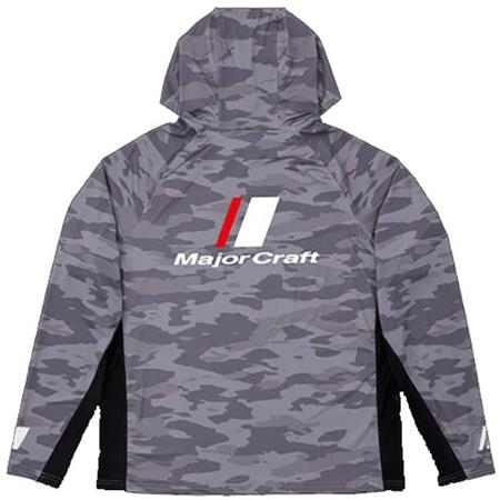 ΑΝΔΡΙΚΌ ΦΟΎΤΕΡ MAJOR CRAFT SUN PROTECTION HOODIE - ΣΚΟΎΡΟ ΓΚΡΙ