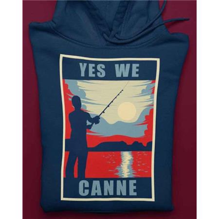 Ανδρικό Φούτερ Monsieur Pêcheur Yes We Canne - Νέο Γαλλικό Ναυτικό Μπλε